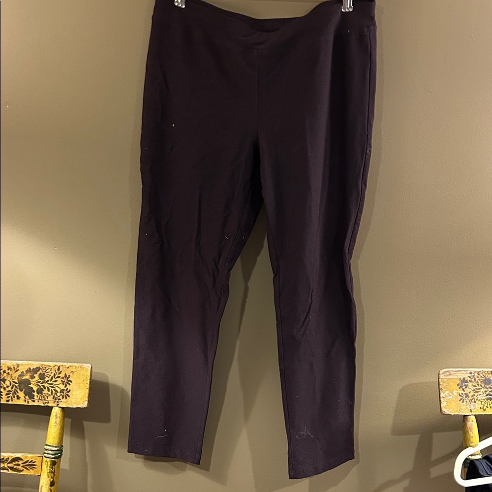 Eileen Fisher Dark Brown Ankle Pants